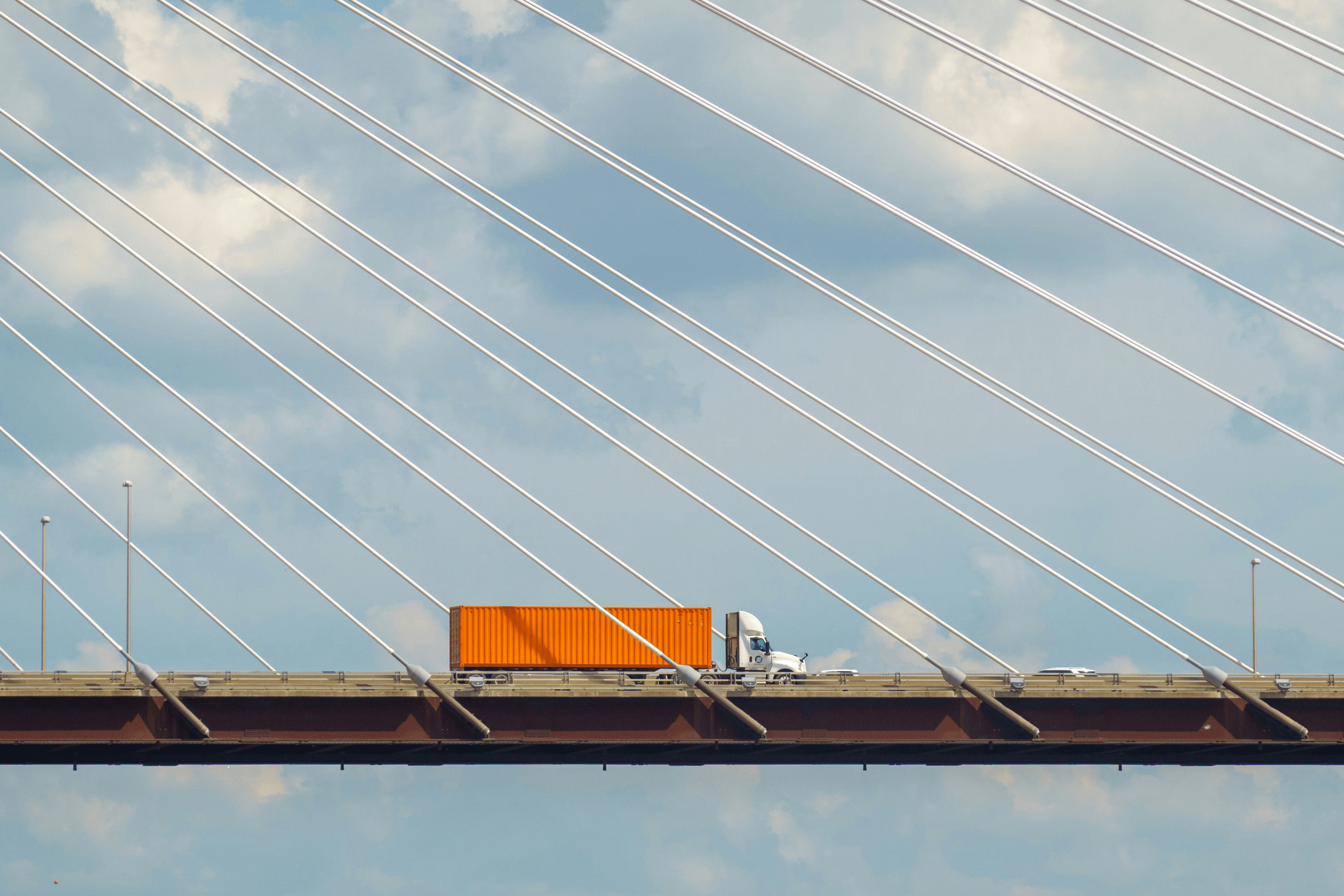 Truck at the bridge